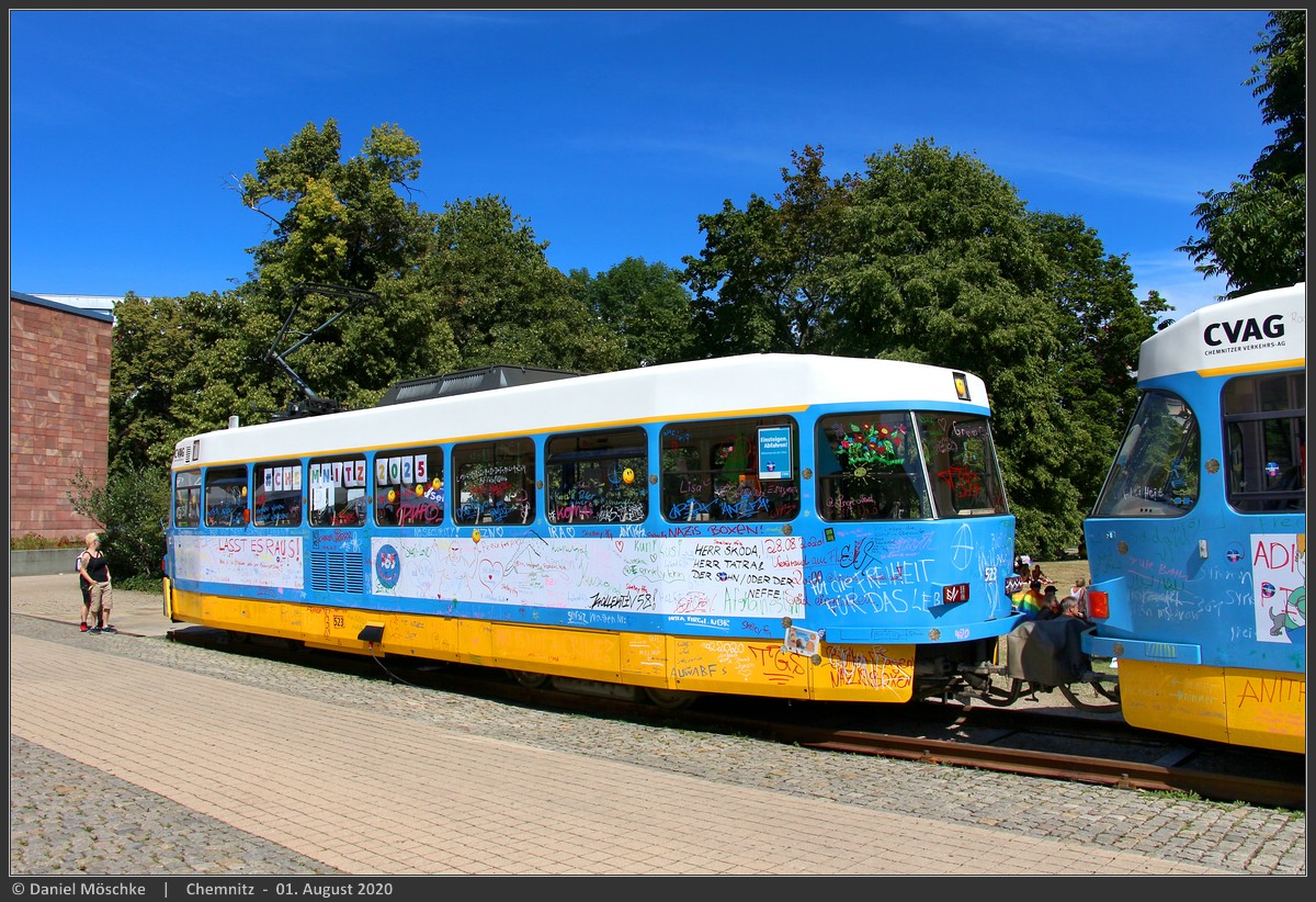 Хемниц, Tatra T3DM № 523; Хемниц — Арт-проект «Парковое лето»