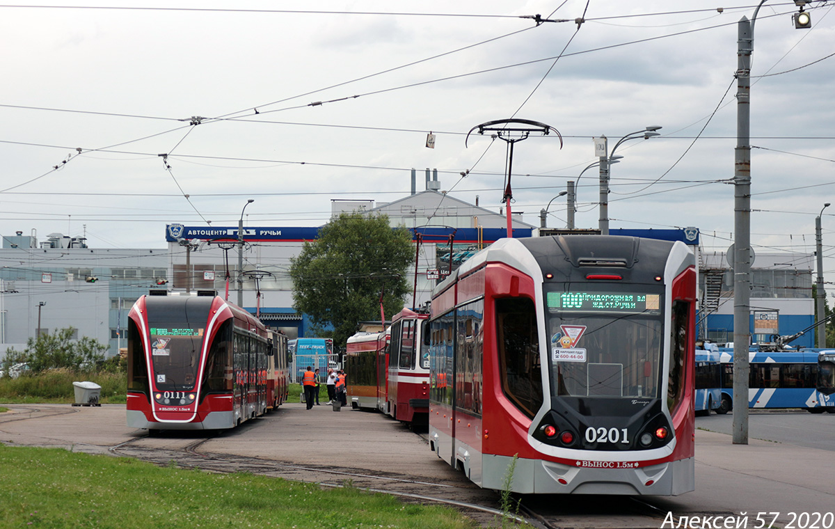 Санкт-Петербург, 71-931М «Витязь-М» № 0111; Санкт-Петербург, 71-923 «Богатырь» № 0201