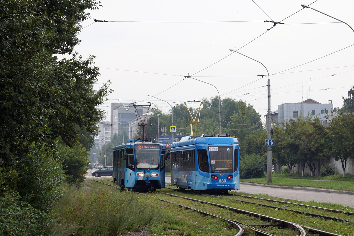 Новокузнецк, 71-619А-01 № 308; Новокузнецк, 71-623-04 № 330
