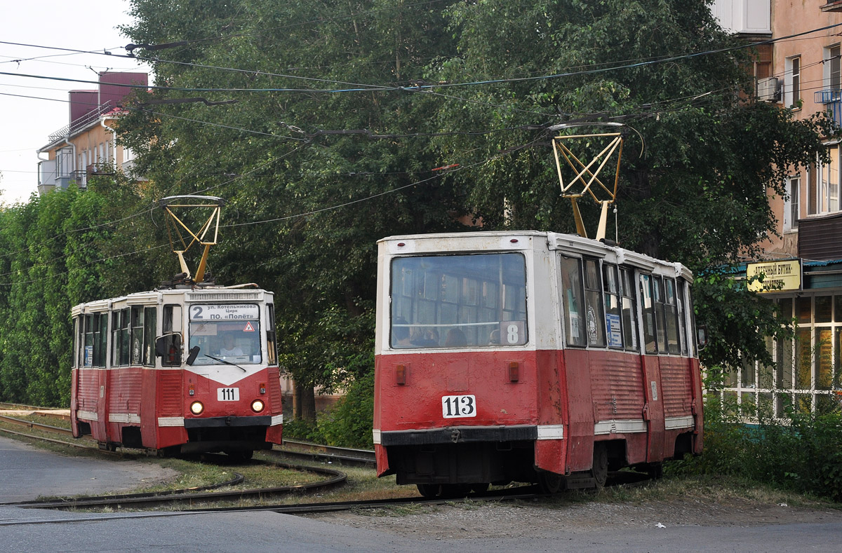 Омск, 71-605 (КТМ-5М3) № 111; Омск, 71-605 (КТМ-5М3) № 113