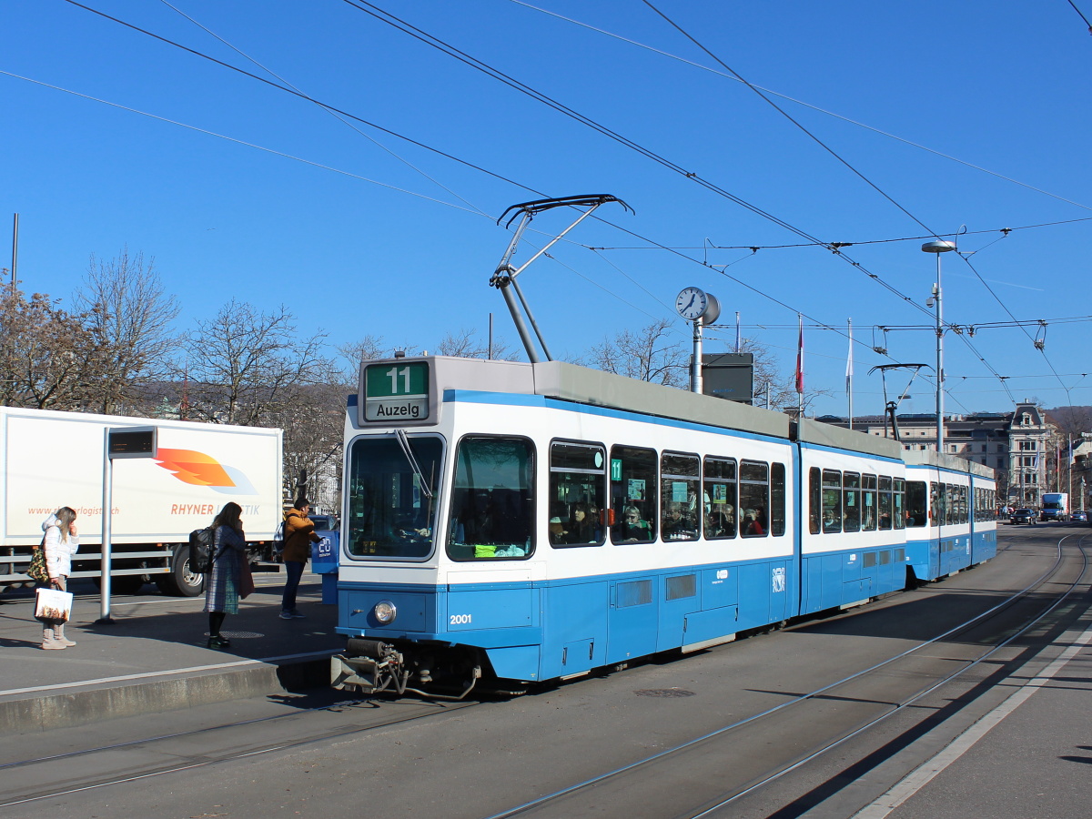 Цюрих, SWS/SWP/BBC Be 4/6 "Tram 2000" № 2001