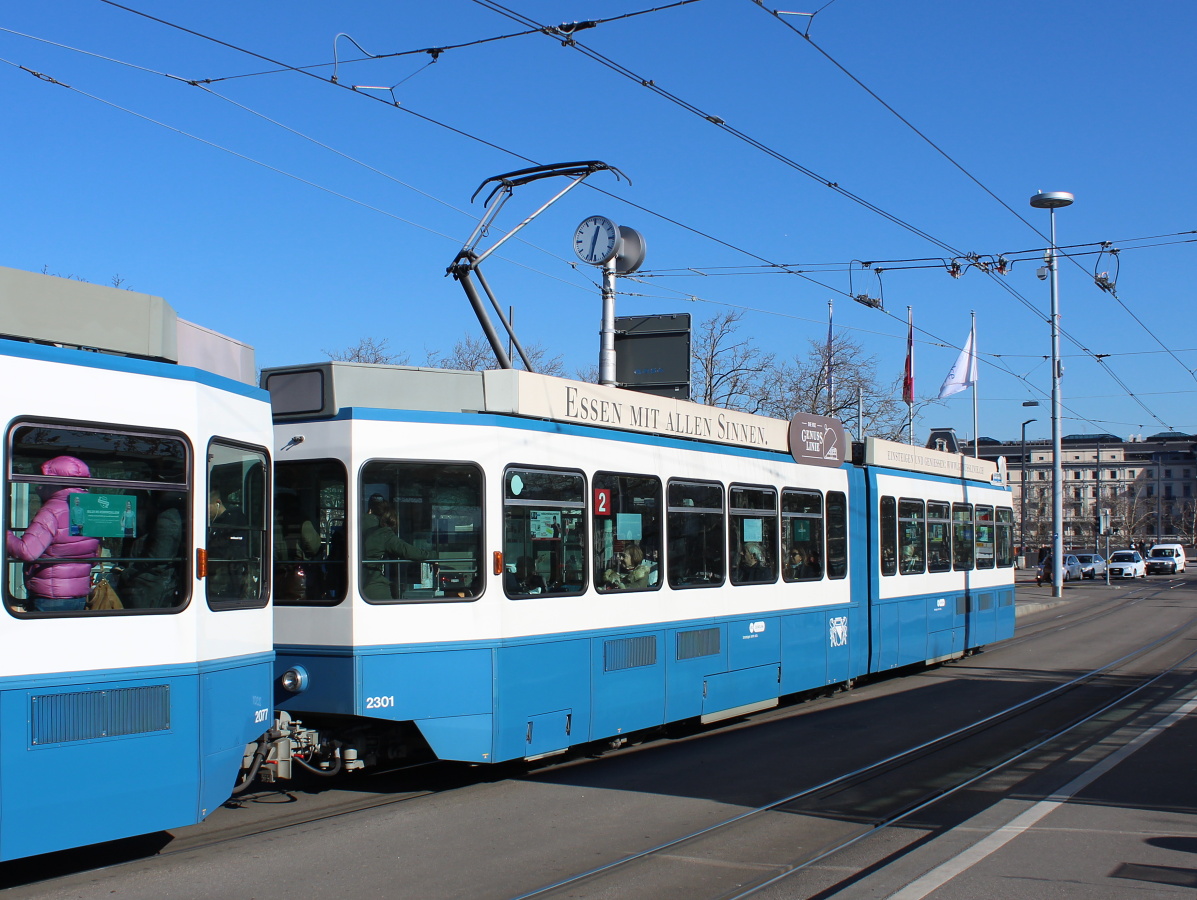 Цюрих, SWS/SWP/BBC Be 4/6 "Tram 2000" (без кабины) № 2301