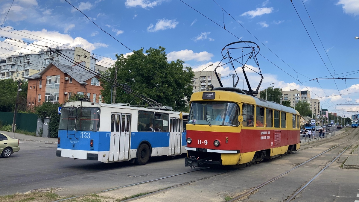 Винница, Tatra T4SU № В-9; Винница, ЗиУ-682Г [Г00] № 333