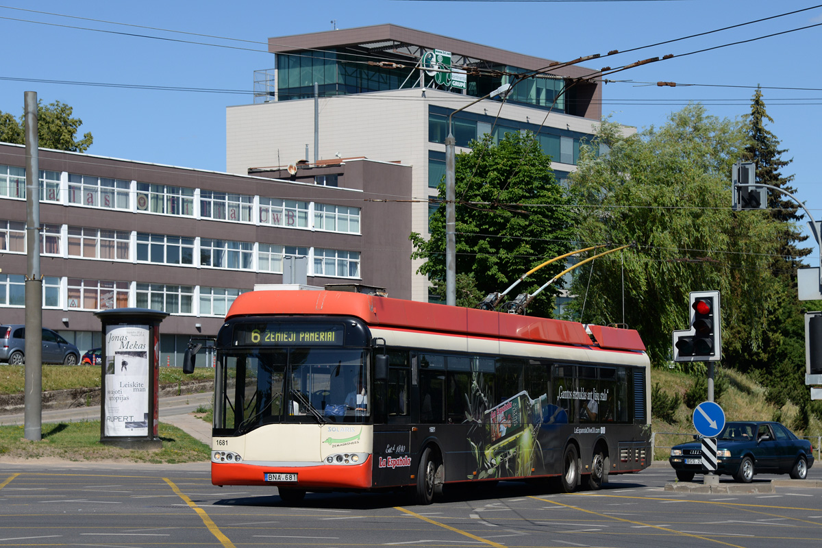 Вильнюс, Solaris Trollino II 15 AC № 1681