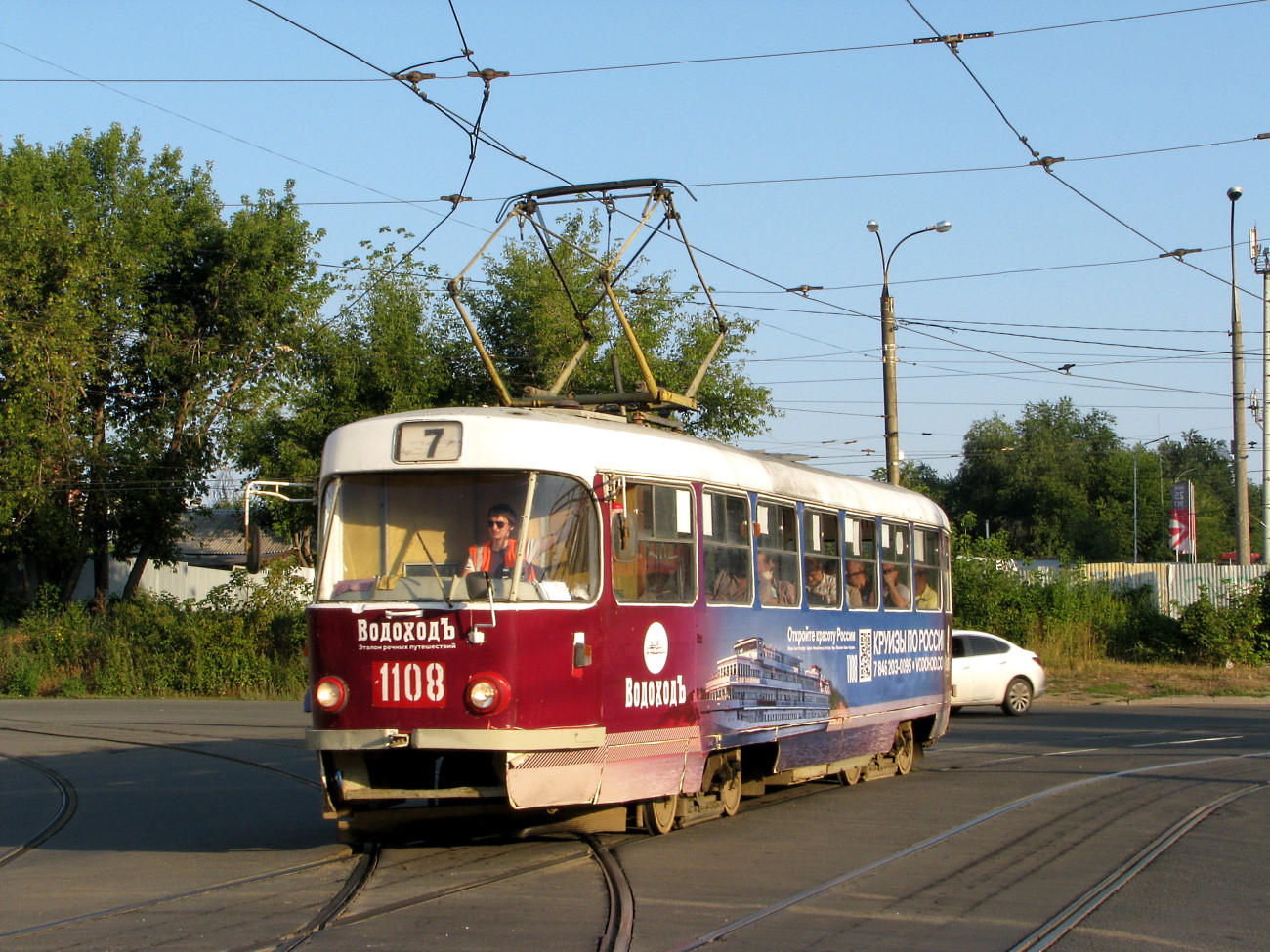 Самара, Tatra T3SU (двухдверная) № 1108