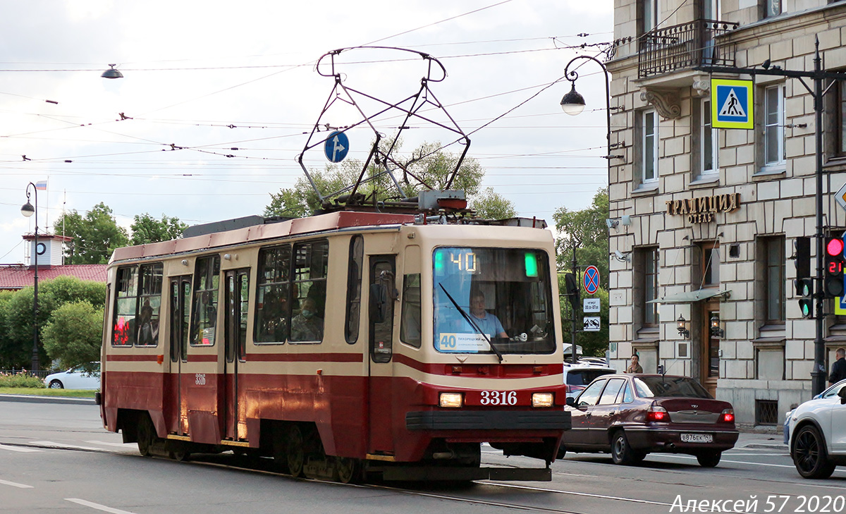 Санкт-Петербург, 71-134К (ЛМ-99К) № 3316