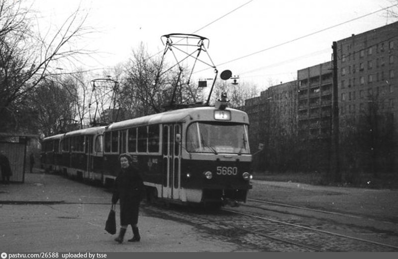 Москва, Tatra T3SU № 5660; Москва — Исторические фотографии — Трамвай и Троллейбус (1946-1991)