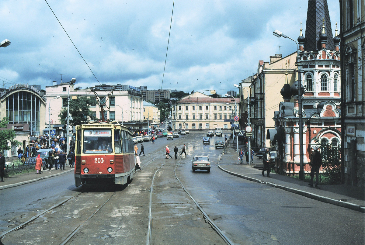 Смоленск, 71-605А № 203; Смоленск — Демонтажи и закрытые линии; Смоленск — Исторические фотографии (1992 — 2001 гг.)