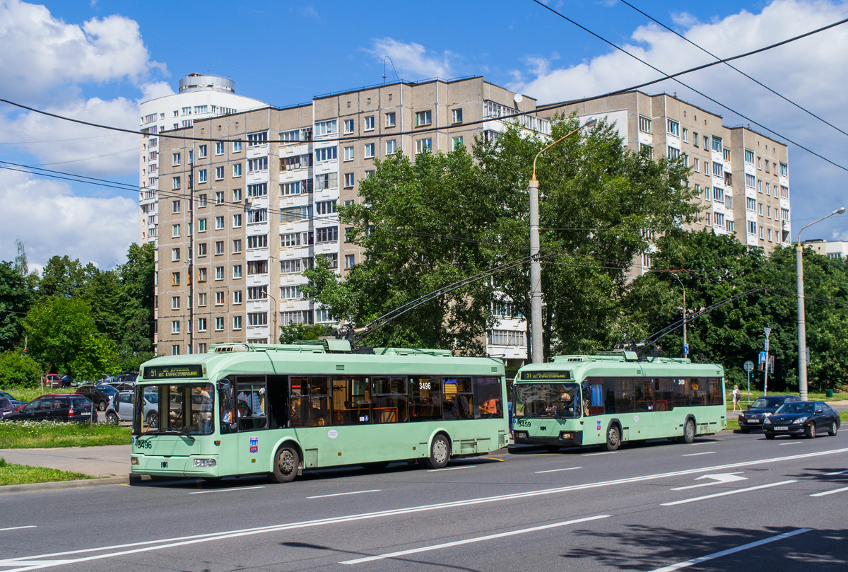 Минск, БКМ 321 № 3496; Минск, БКМ 321 № 3459