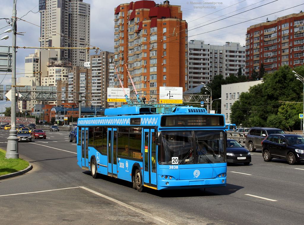 Москва, СВАРЗ-МАЗ-6235.00 № 3838