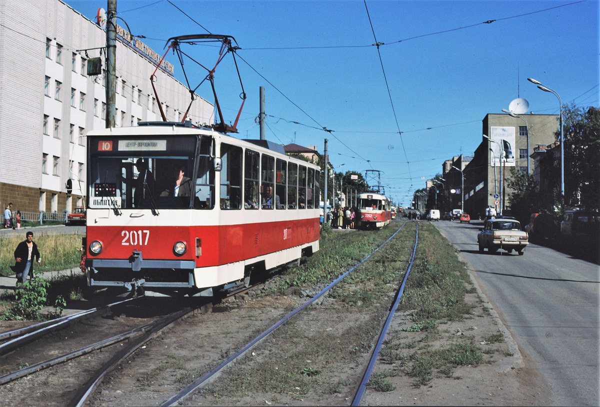 Ижевск, Tatra T6B5SU № 2017; Ижевск, Tatra T3SU (двухдверная) № 2262