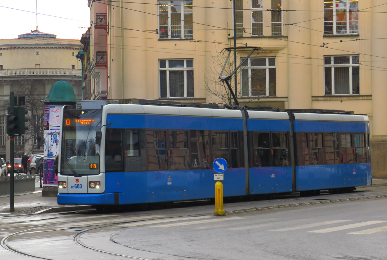 Cracovie, Bombardier NGT6 N°. RP603 Cracovie, Bombardier NGT6 N°. RP603