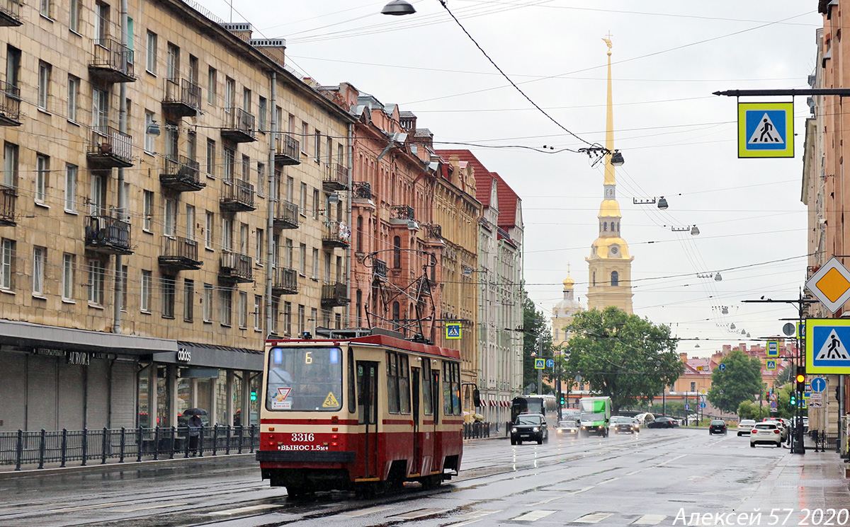 Санкт-Петербург, 71-134К (ЛМ-99К) № 3316