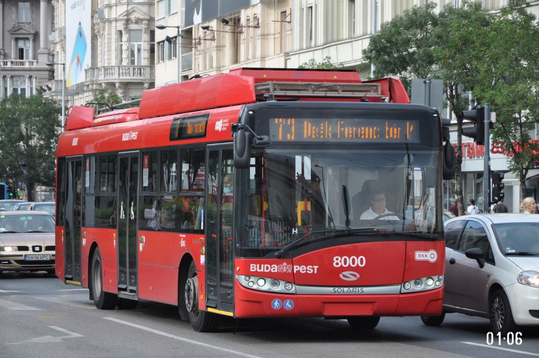 Budapest, Solaris Trollino III 12 Škoda — 8000