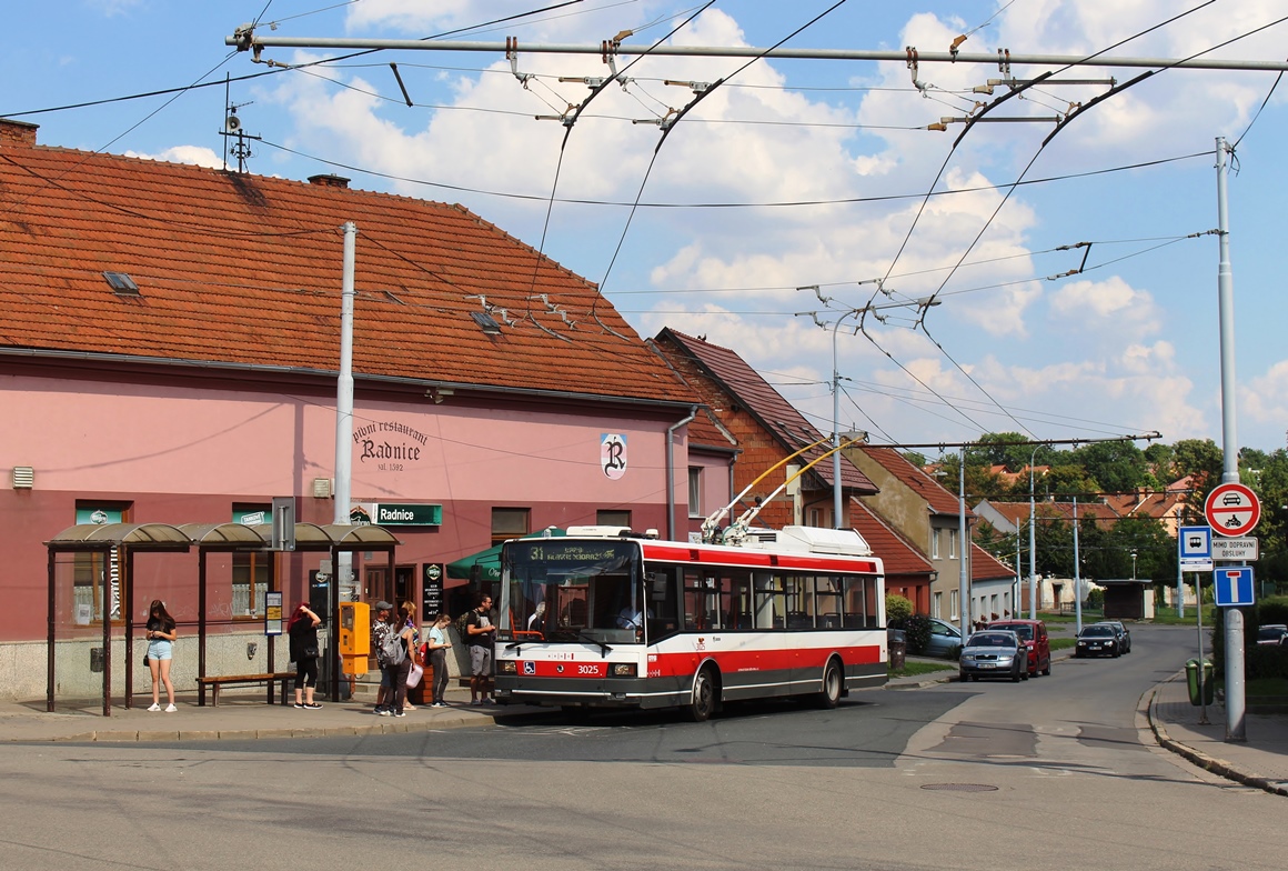 Брно, Škoda 21Tr № 3025