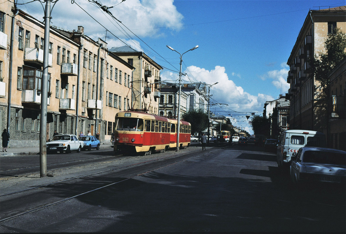Самара, Tatra T3SU (двухдверная) № 1163; Самара — Исторические фотографии — Трамвай и Троллейбус (1992-2000)