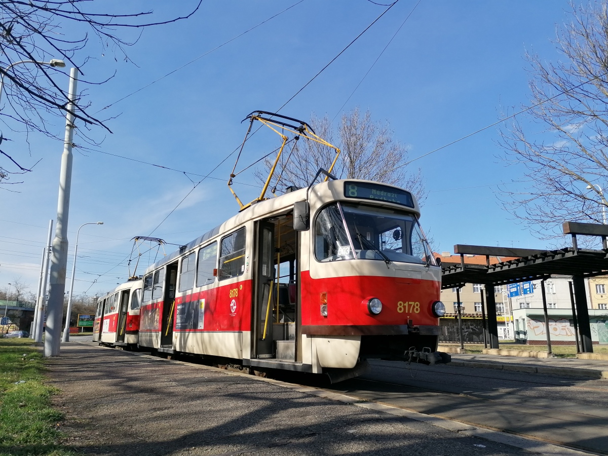 Прага, Tatra T3R.PV № 8178