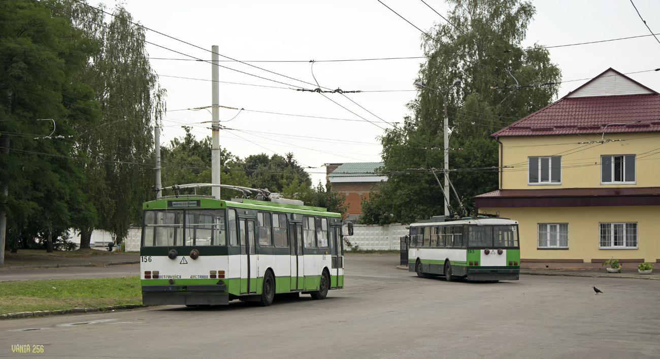 Ровно, Škoda 14Tr08/6 № 156; Ровно, Škoda 14Tr08/6 № 185