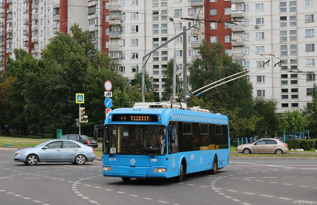 Москва, БКМ 321 № 8515; Москва — Закрытие движения Московского троллейбуса 24 — 25 августа 2020