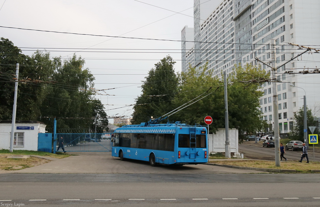 Москва, БКМ 321 № 8586; Москва — Закрытие движения Московского троллейбуса 24 — 25 августа 2020