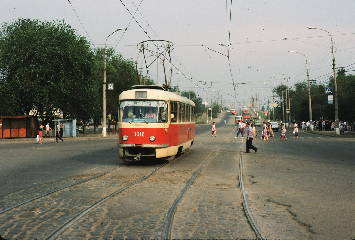 Волгоград, Tatra T3SU (двухдверная) № 3016