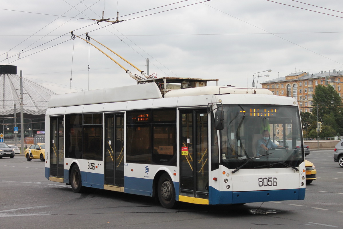 Москва, Тролза-5265.00 «Мегаполис» № 8056; Москва — Закрытие движения Московского троллейбуса 24 — 25 августа 2020