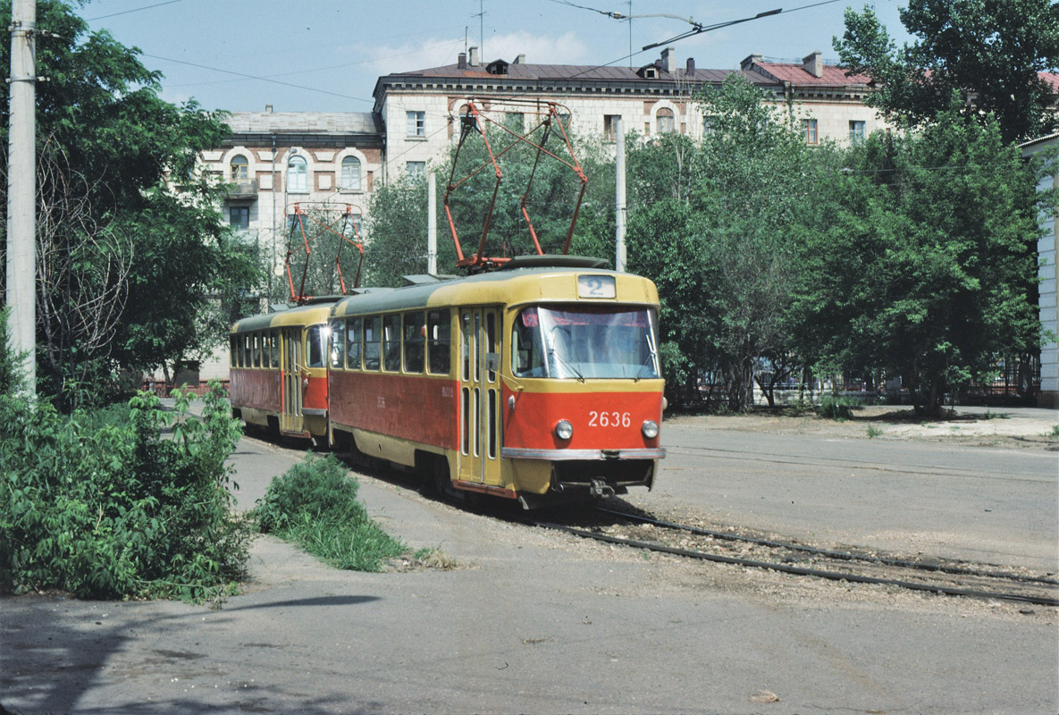 Волгоград, Tatra T3SU (двухдверная) № 2636