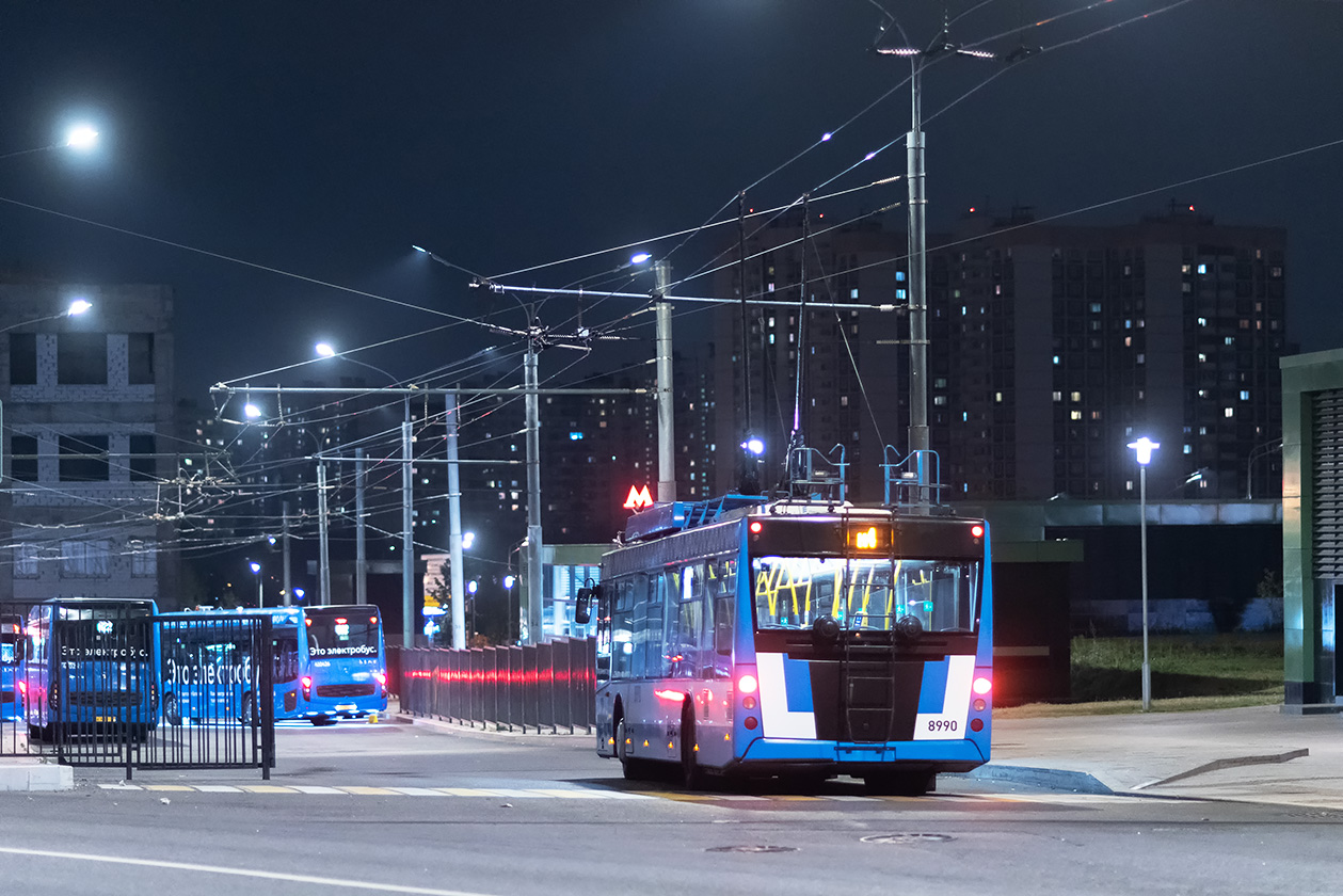 Москва, СВАРЗ-МАЗ-6275 № 8990; Москва — Закрытие движения Московского троллейбуса 24 — 25 августа 2020