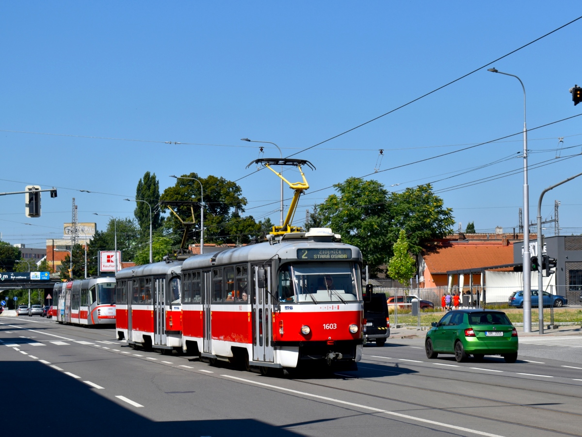 Brno, Tatra T3R.PV № 1603