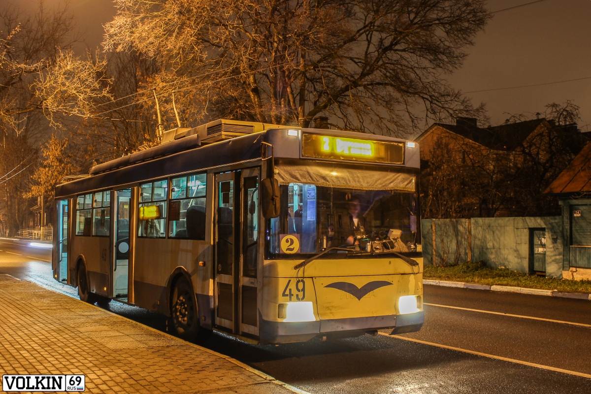 Тверь, Тролза-5275.05 «Оптима» № 49; Тверь — Последние годы тверского троллейбуса (2019 — 2020 гг.)