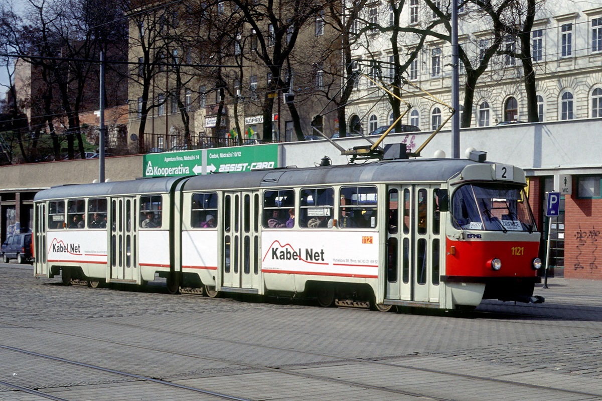 Брно, Tatra K2YU № 1121