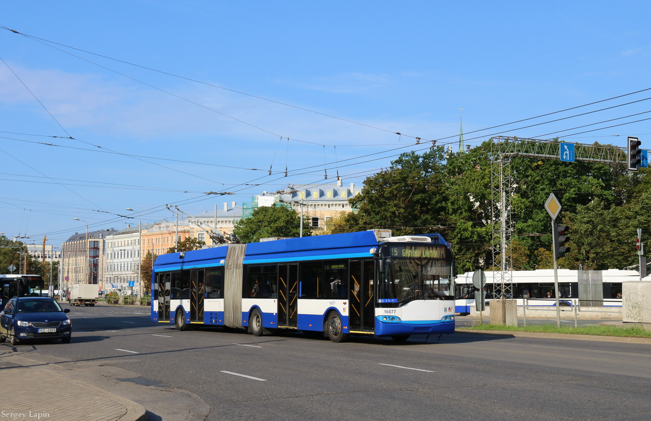 Рига, Solaris Trollino II 18 Ganz № 16077