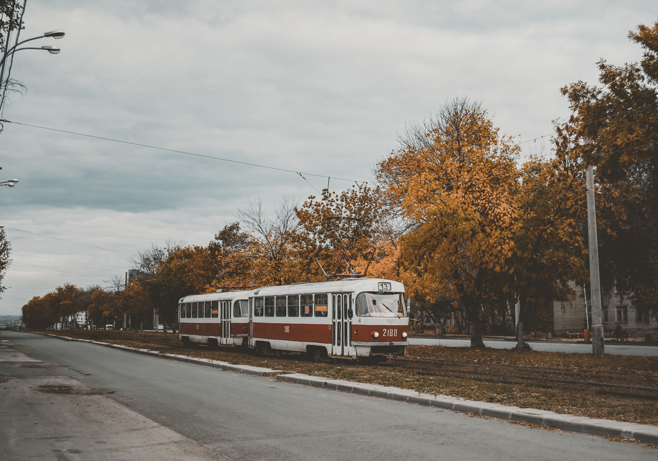 Самара, Tatra T3SU (двухдверная) № 2180