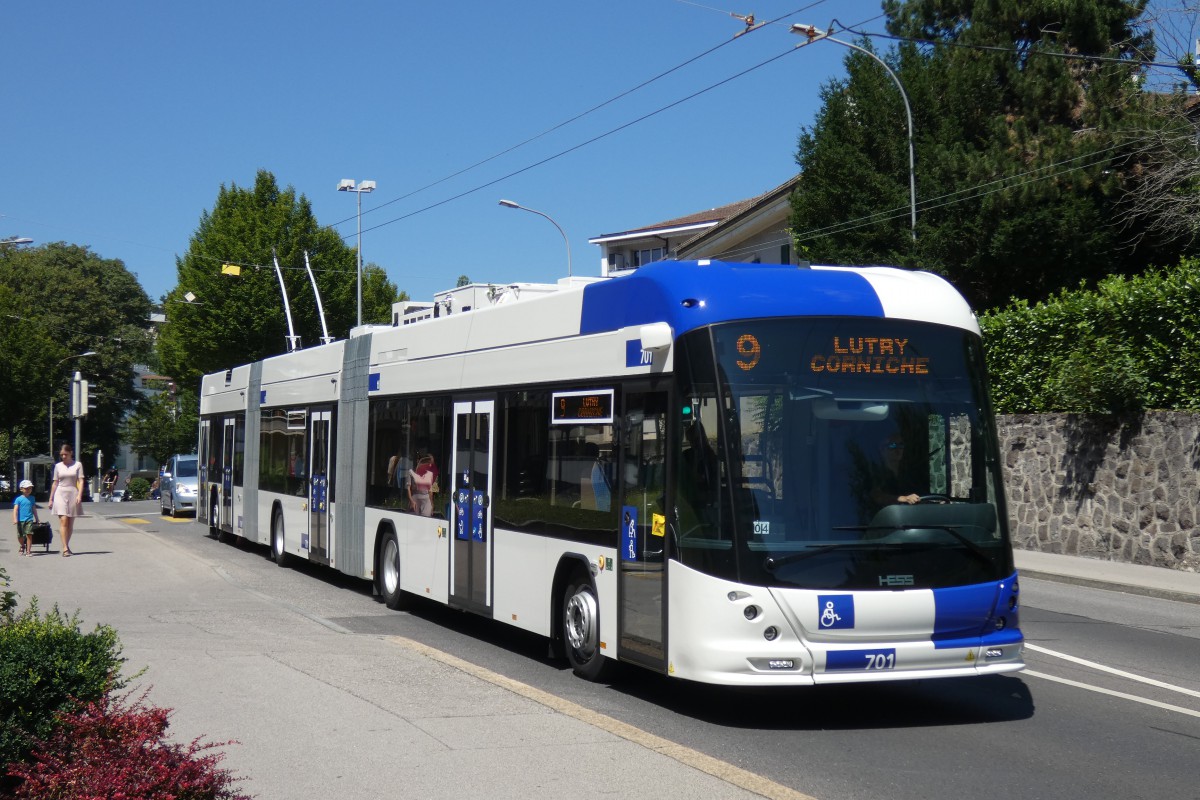 Lausanne, Hess lighTram 25 DC Br. 701 Lausanne, Hess lighTram 25 DC Br. 701