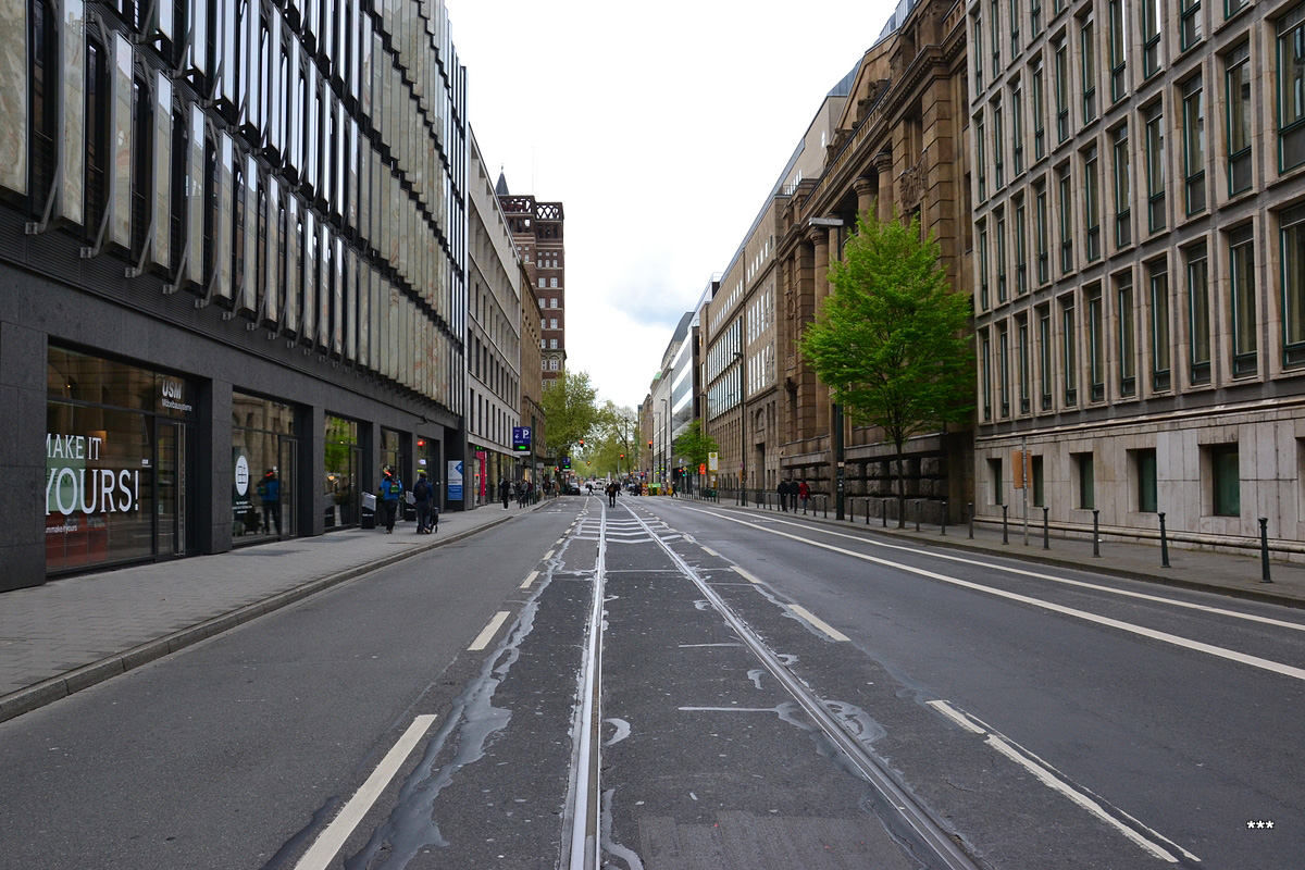 Дюссельдорф — Закрытые трамвайные линии