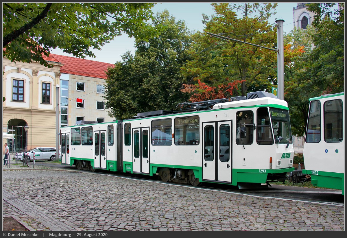 Магдебург, Tatra KT4DM № 1293; Магдебург — Официальная презентация обновленных вагонов Татра КТ4ДМ из Берлина (29.08.2020)