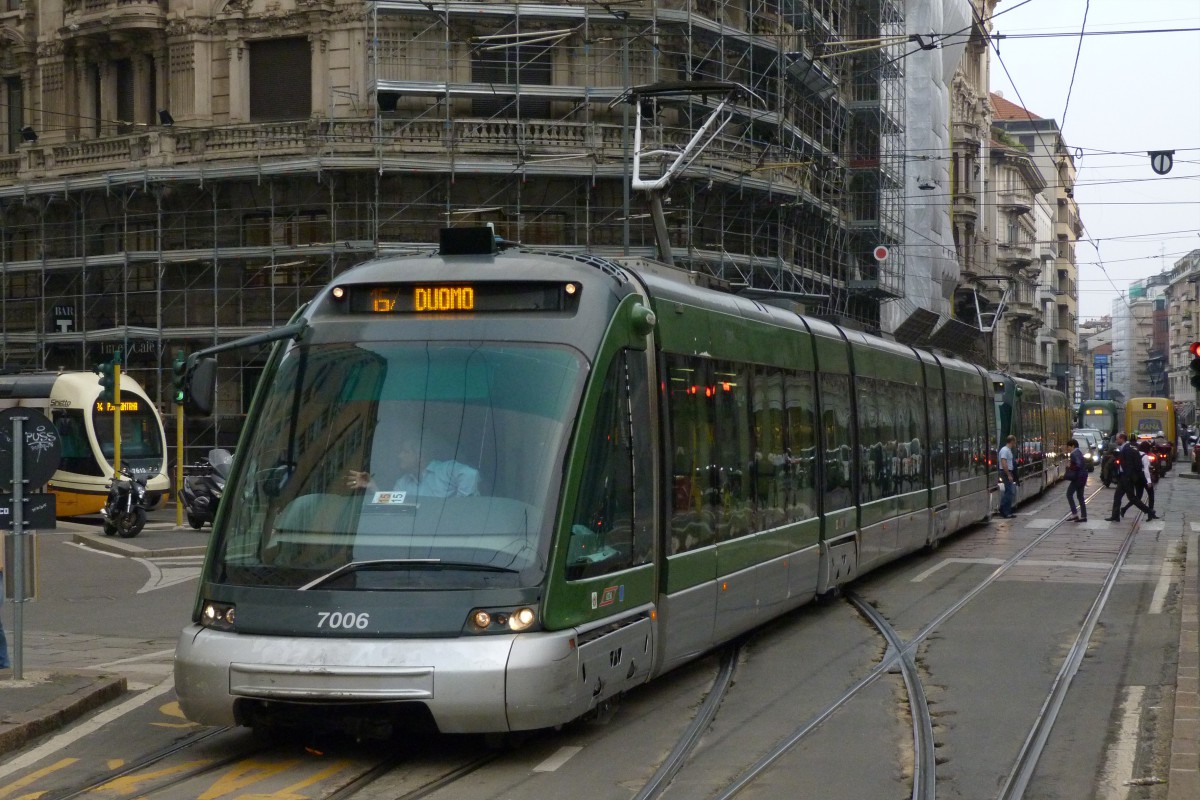 Милан, Bombardier Eurotram (Flexity Outlook) № 7006