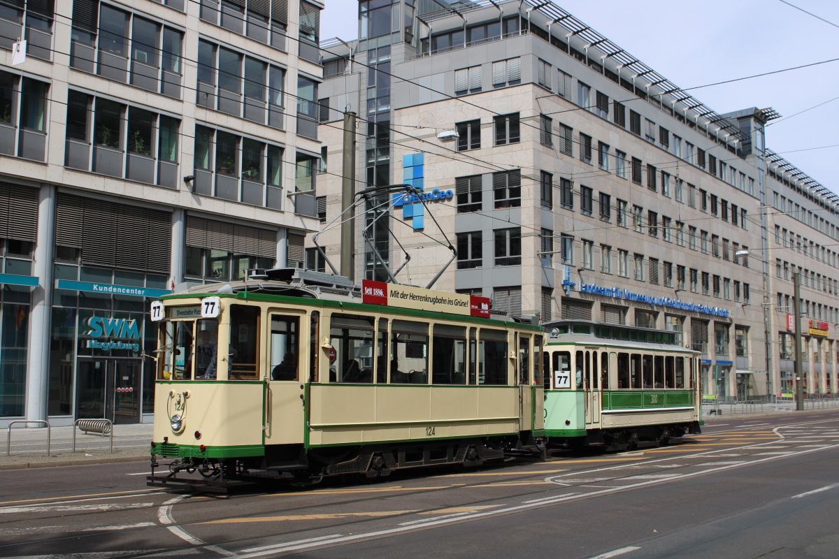 Magdeburg, Christoph & Unmack 2-axle motor car № 124; Magdeburg — Official presentation of the renewed Tatra KT4DM cars from Berlin (29.08.2020) • Offizielle Präsentation der erneuerten KT4DM aus Berlin (29.08.2020)