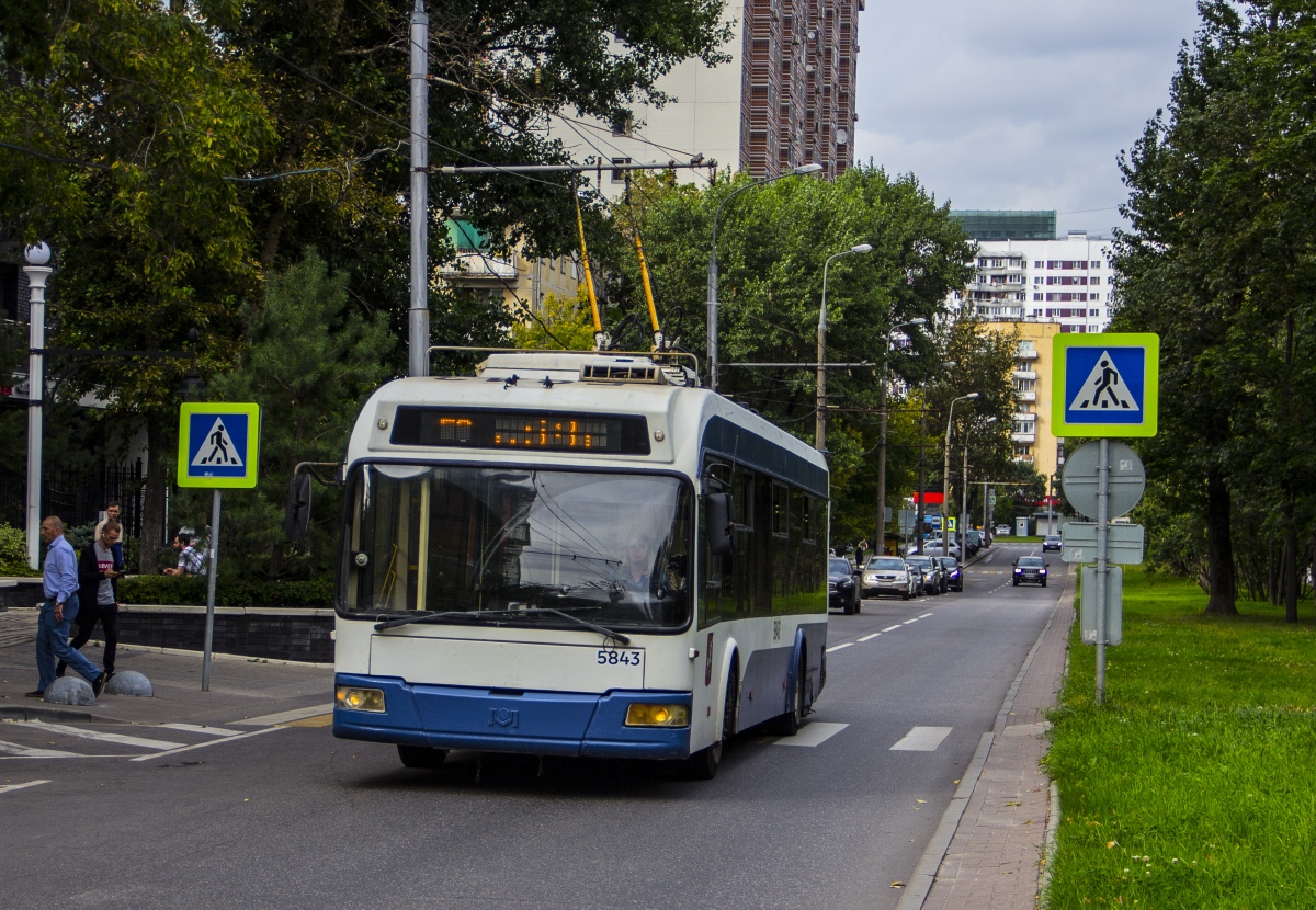 Москва, БКМ 321 № 5843; Москва — Закрытие движения Московского троллейбуса 24 — 25 августа 2020