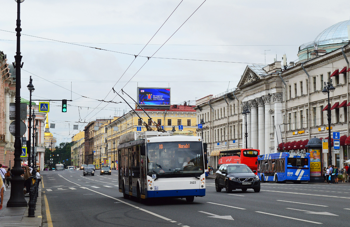 Санкт-Петербург, Тролза-5265.00 «Мегаполис» № 3523 Санкт-Петербург, Тролза-5265.00 «Мегаполис» № 3523