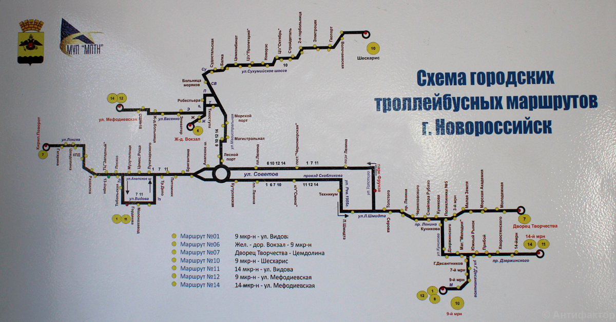 Новороссийск — Схемы