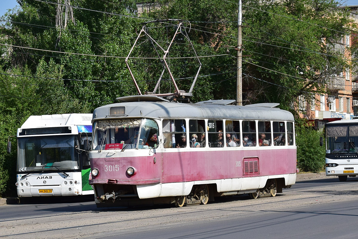 Волгоград, Tatra T3SU (двухдверная) № 3015