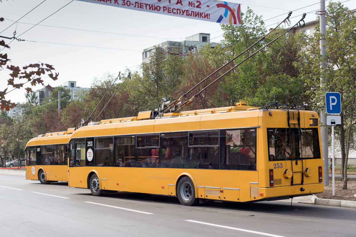 Tiraspol, BKM 321 č. 267; Tiraspol, BKM 321 č. 253; Tiraspol — Construction of a line along Yunosti Street