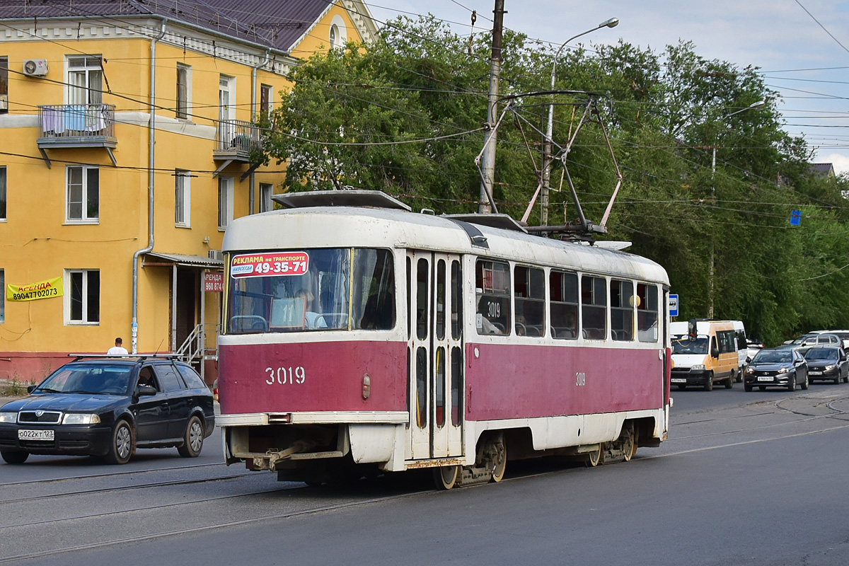 Волгоград, Tatra T3SU (двухдверная) № 3019