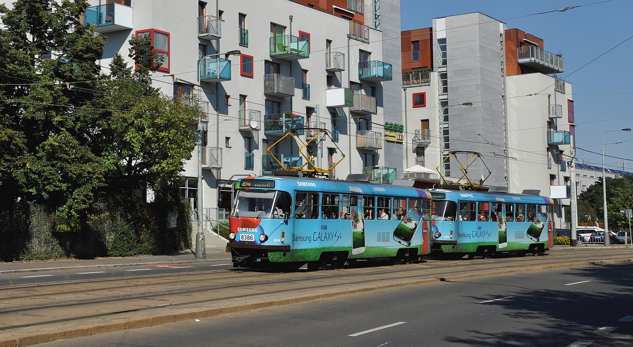 Прага, Tatra T3R.P № 8386