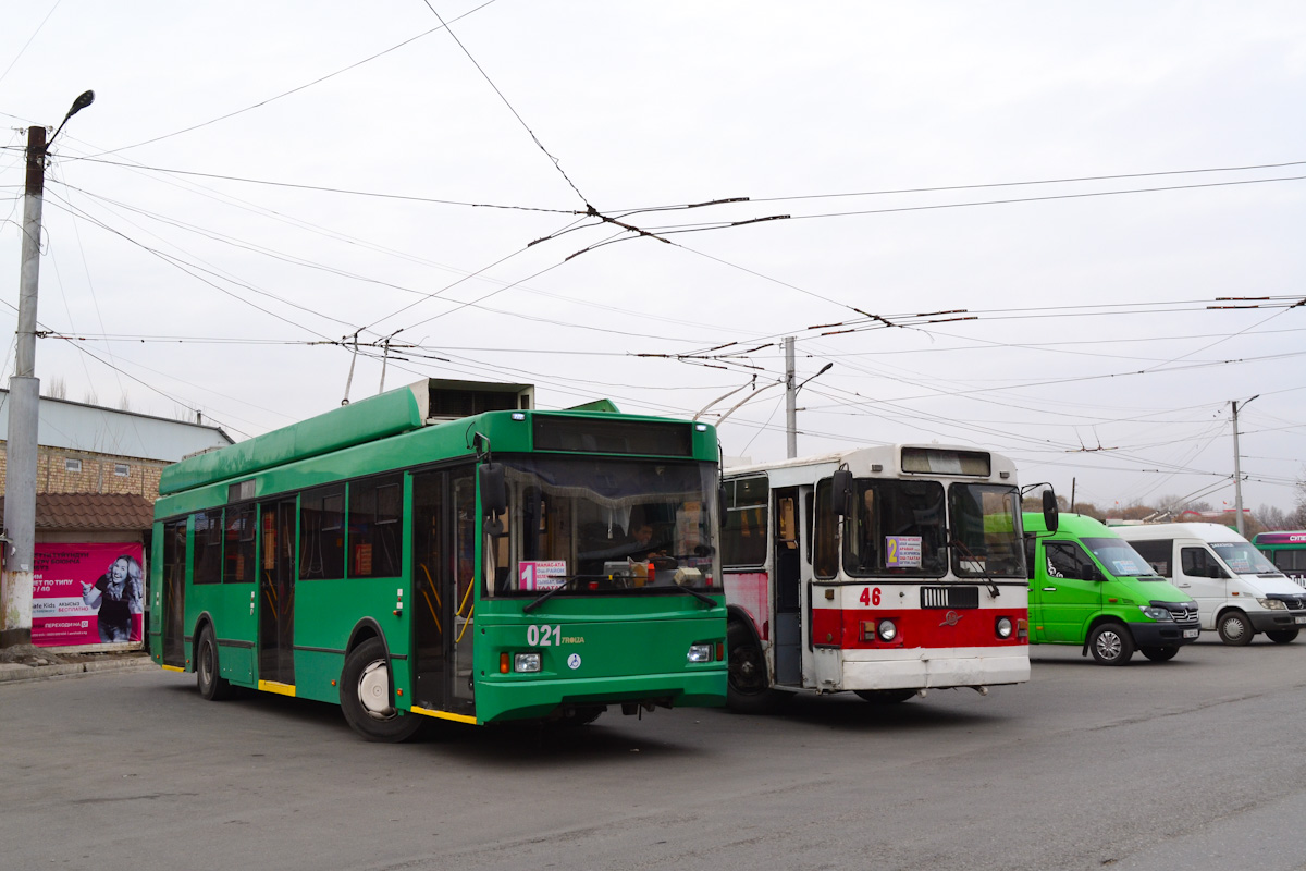 Ош, Тролза-5275.03 «Оптима» № 021; Ош, ЗиУ-682Г-018 [Г0Р] № 46