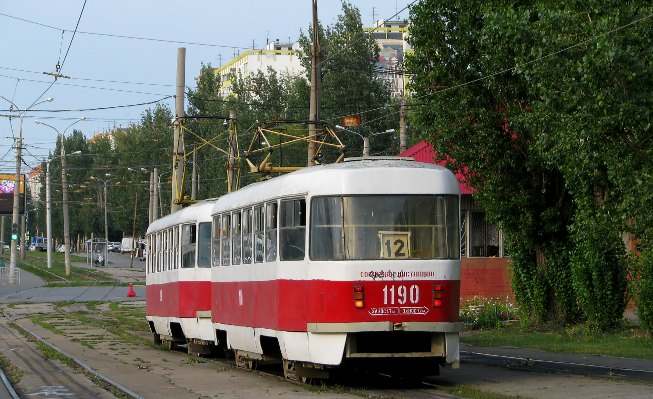 Самара, Tatra T3SU № 1190; Самара — Конечные станции и кольца (трамвай)