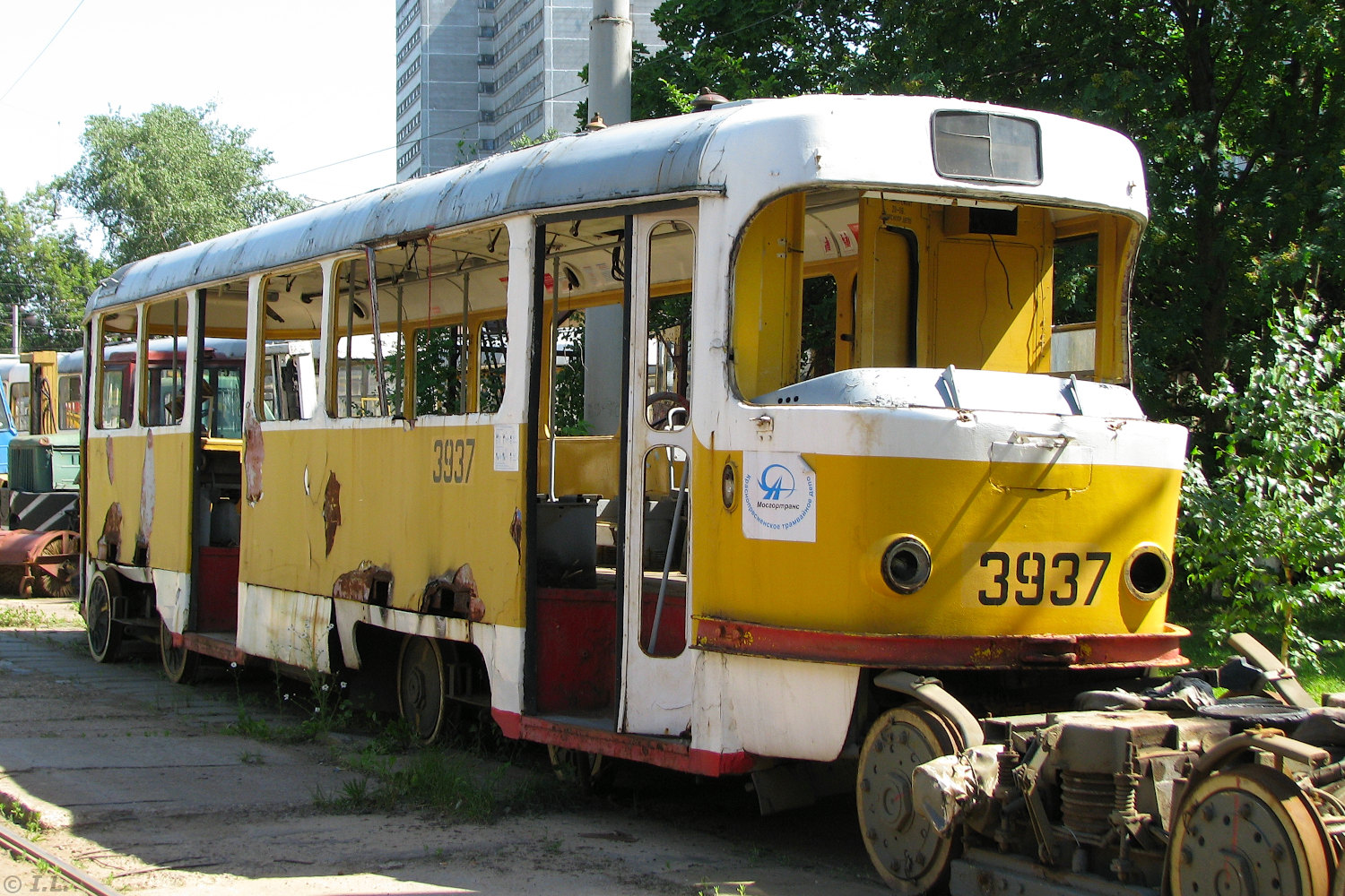 Москва, Tatra T3SU № 3937