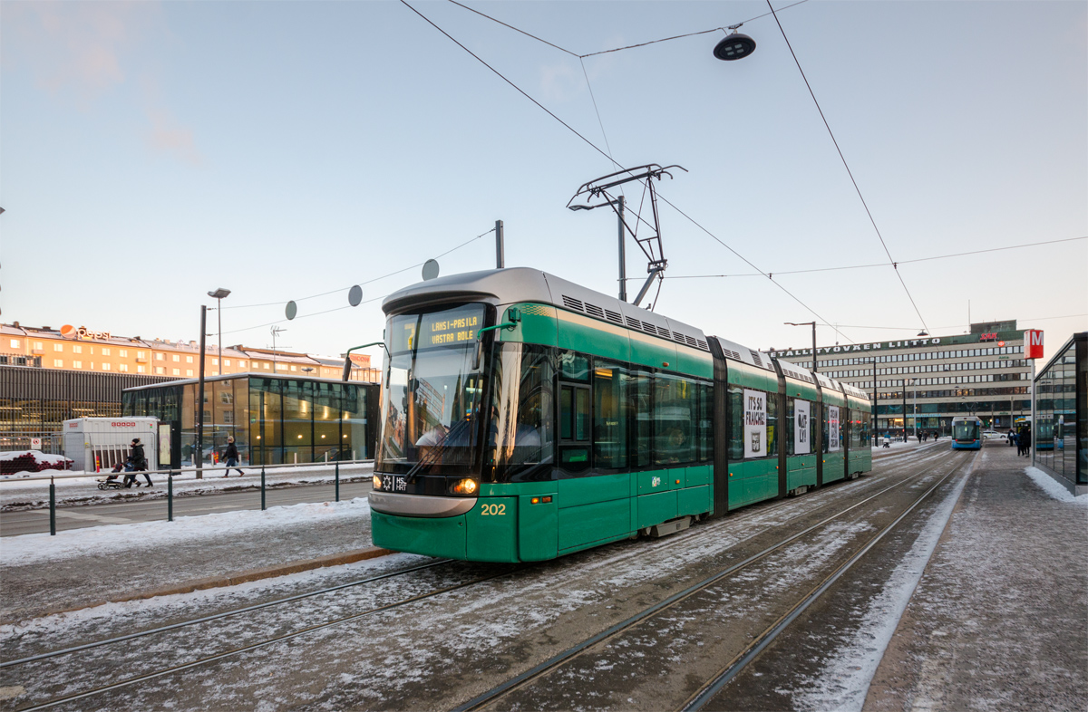 Хельсинки — Эспоо, Bombardier Variotram MLRV1 № 202 Хельсинки — Эспоо, Bombardier Variotram MLRV1 № 202