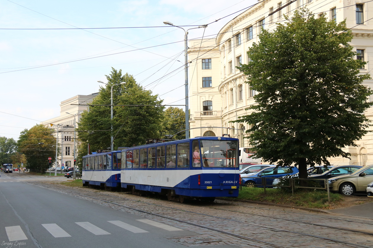 Рига, Tatra T3MR (T6B5-R) № 35021